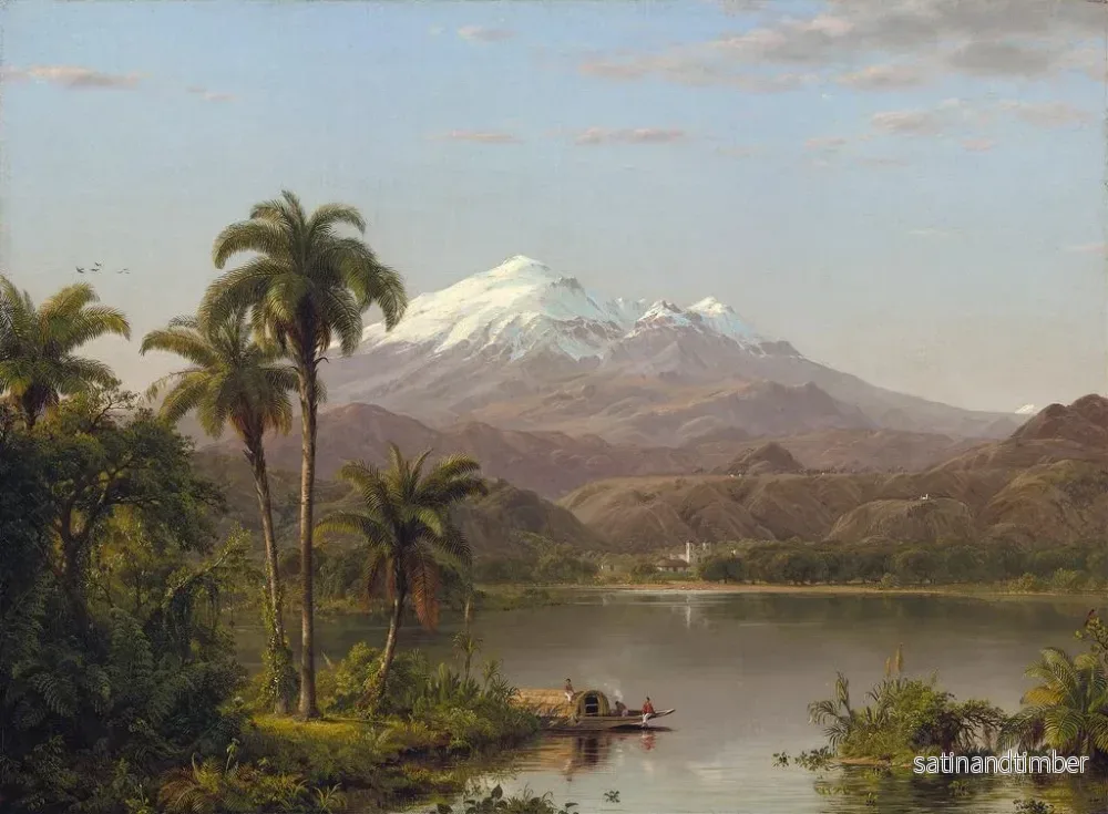 Reproduktion av målningen Palmiers Tamaca - Frederic Edwin Church - Bild 2