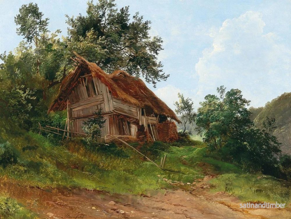 Reproduktion av målningen av det övergivna huset - Franz Steinfeld - Bild 2