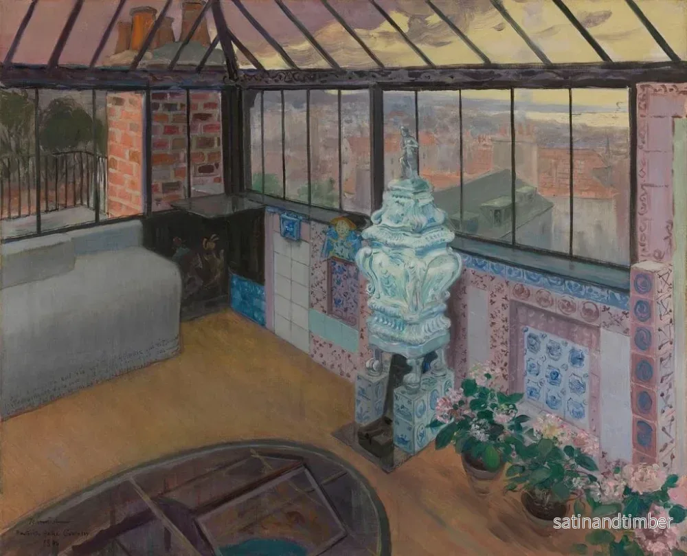 Reproduktion av målningen Le Belvédère de la Maison Hauteville - Pierre Georges Jeanniot - Bild 2