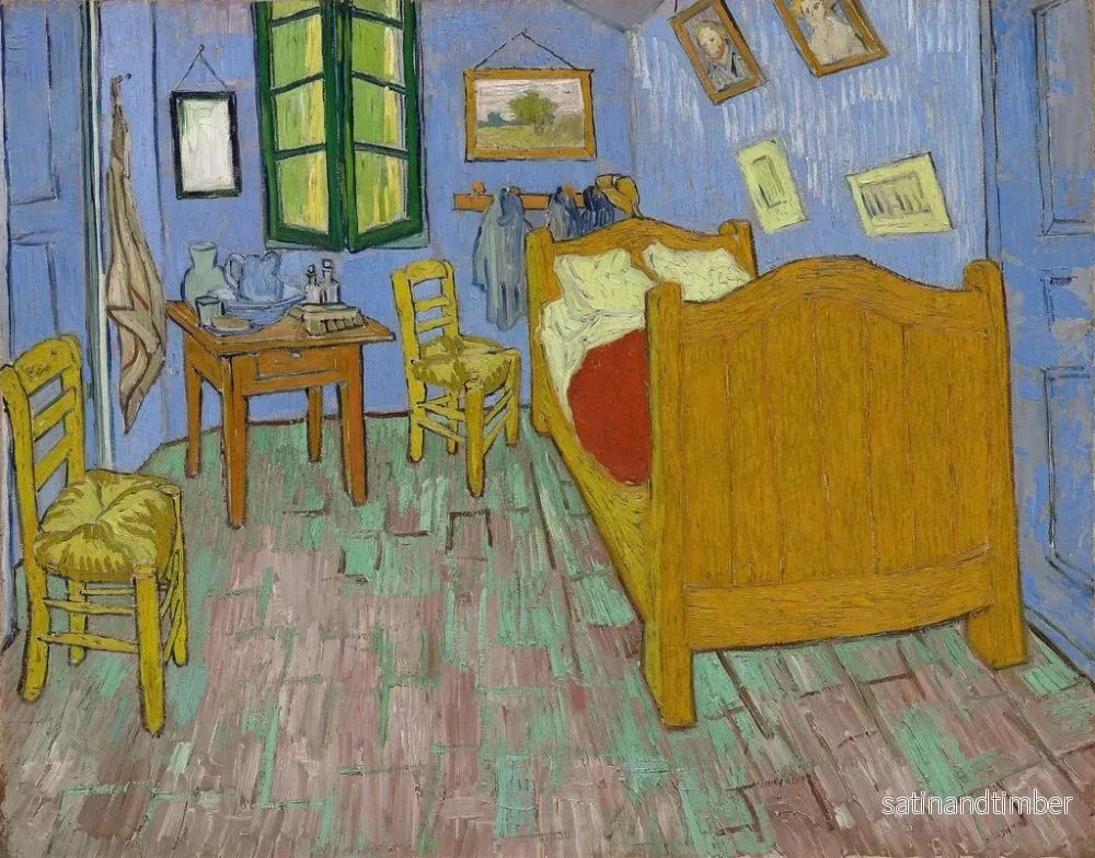 Reproduktion av målningen La Chambre à coucher - Vincent van Gogh - Bild 2
