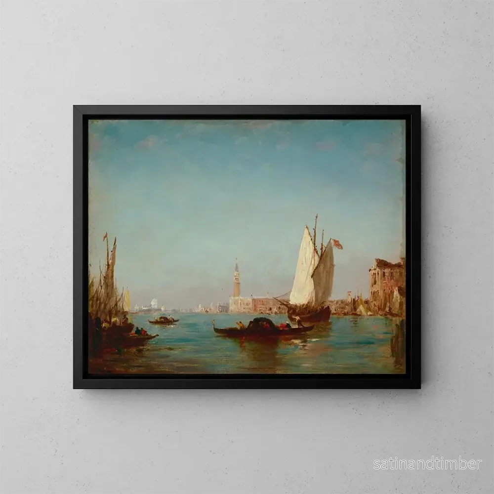 Reproduktion av målningen Bassin de Saint-Marc - Félix Ziem