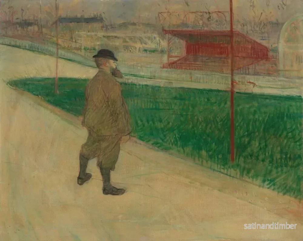 Reproduktion av målningen Tristan Bernard vid Buffalo Velodromen - Henri de Toulouse-Lautrec - Bild 2