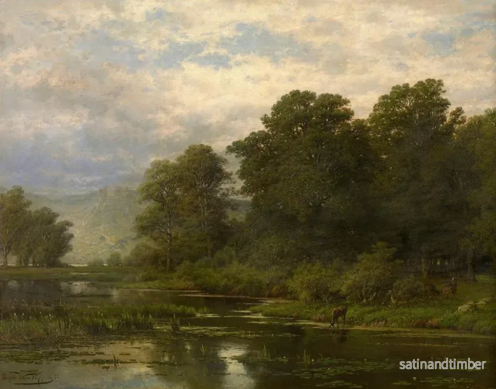 Reproduktion av målningen Landskap - Joseph Van Luppen - Bild 2