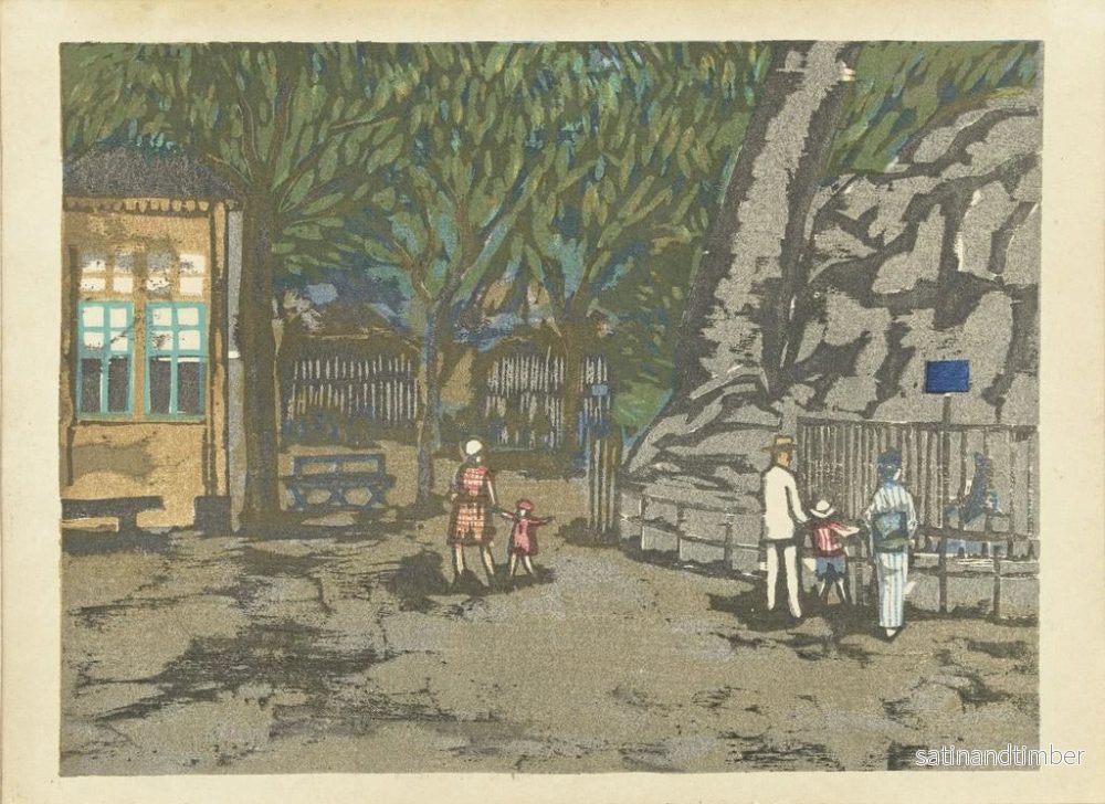 Reproduktion av målningen av Ueno Zoo - Onchi Kōshirō - Bild 2