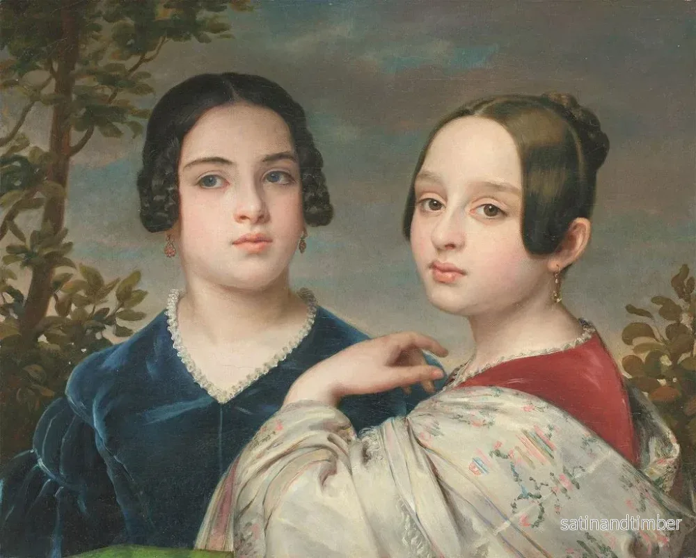 Reproduktion av målningen Portrait des enfants Caspers - Eduard Magnus - Bild 2