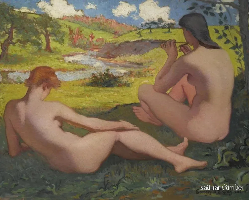 Reproduktion av målningen Le Repos - Georges d'Espagnat - Bild 2
