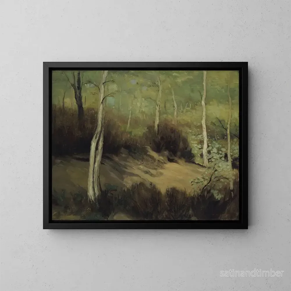 Reproduktion av målningen Vår i Fontainebleau-skogen - Robert Henri
