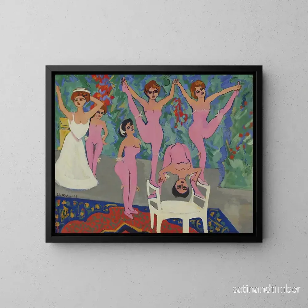 Reproduktion av målningen Spectacle de variétés Varitparade - Ernst Ludwig Kirchner