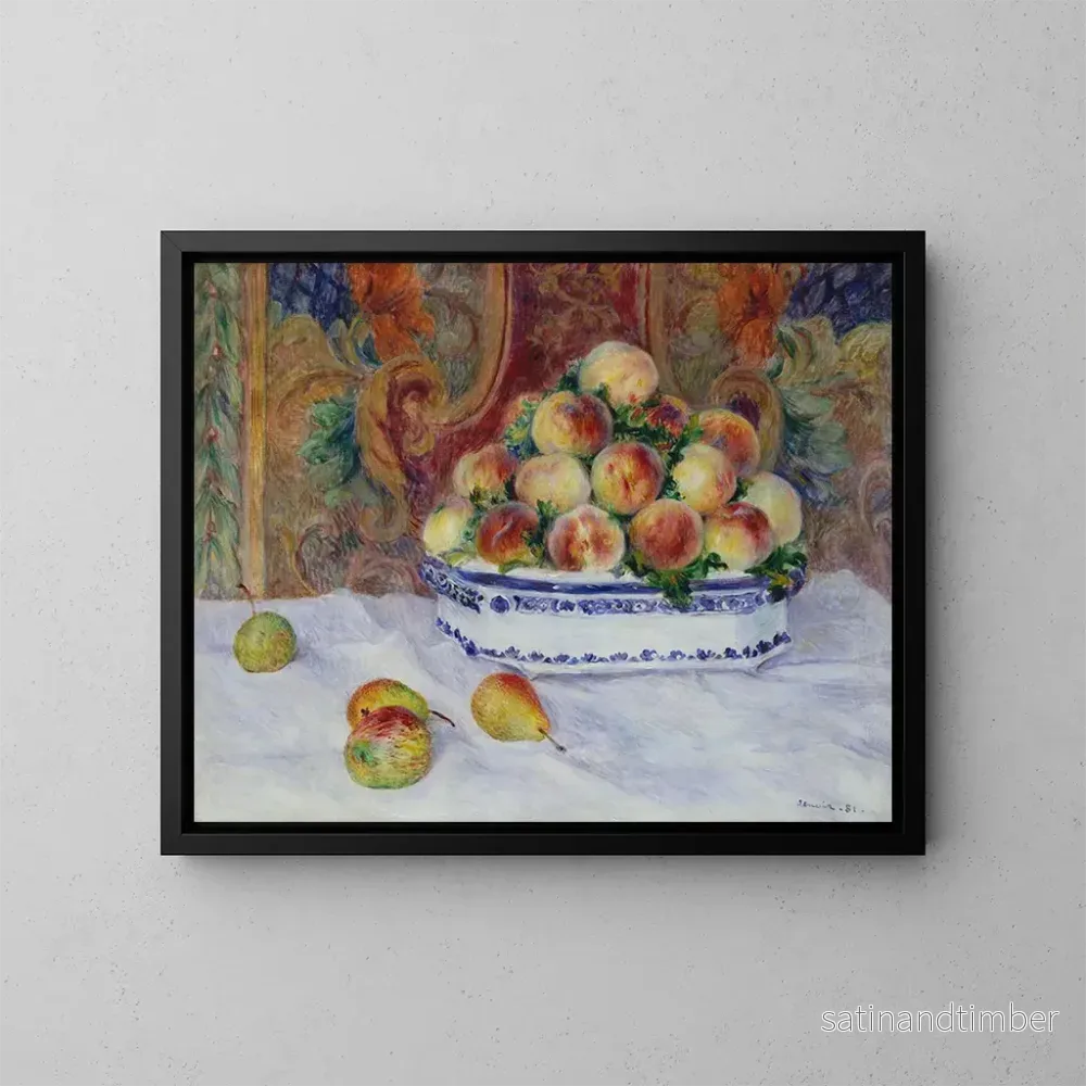 Reproduktion av målningen Naturtavla med persikor - Pierre-Auguste Renoir