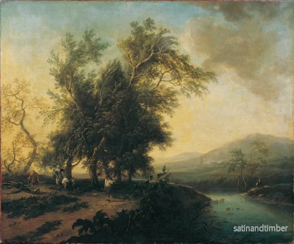 Reproduktion av målningen Landskap med figurer - Christian Hilfgott Brand - Bild 2