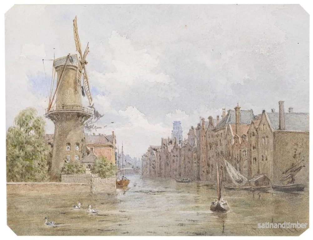 Reproduktion av målningen Canal à Rotterdam - Franz Alt - Bild 2