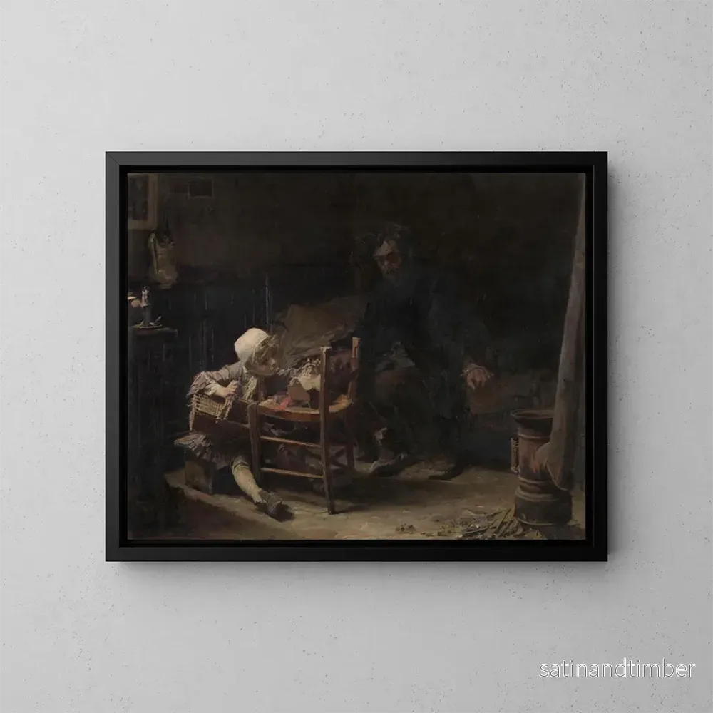Reproduktion av målningen Misère - François Thévenot