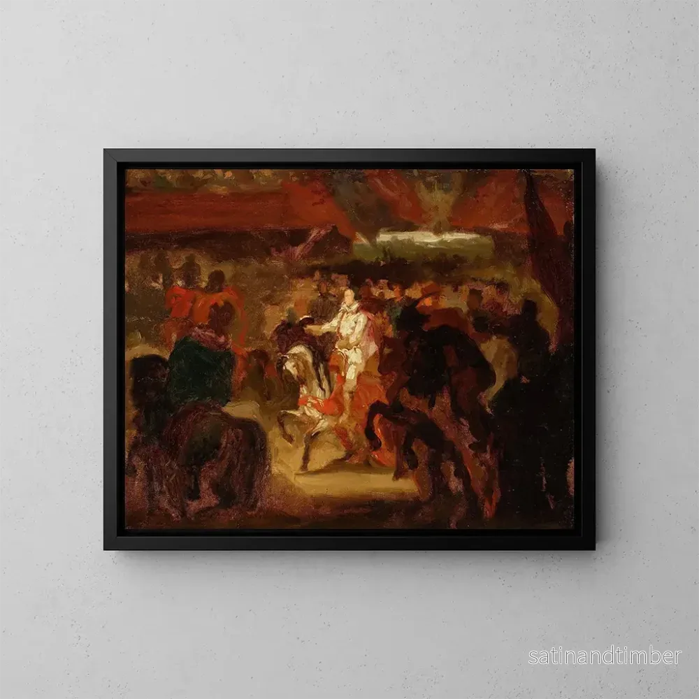 Reproduktion av målningen av Henri de Valois inträde i Kraków (skiss) – Henryk Rodakowski Reproduktion av målningen av Henri de Valois inträde i Kraków (skiss) – Henryk Rodakowski