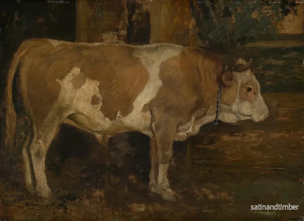 Reproduktion av målningen Bison i skogen - Hans Thoma - Bild 2