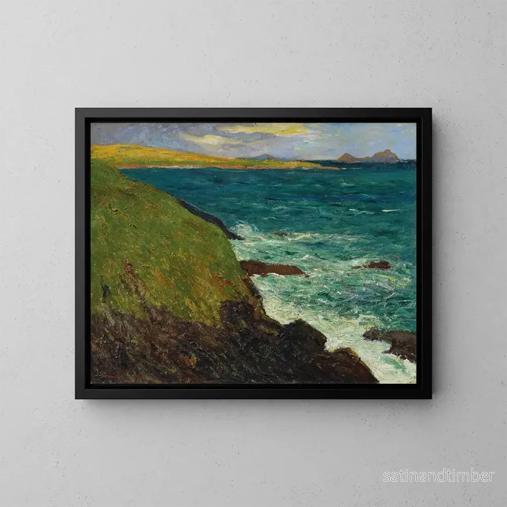 Reproduktion av målningen Bords de la côte Saint-Jean-du-Doigt, Bretagne – Maxime Maufra Reproduktion av målningen Bords de la côte Saint-Jean-du-Doigt, Bretagne – Maxime Maufra