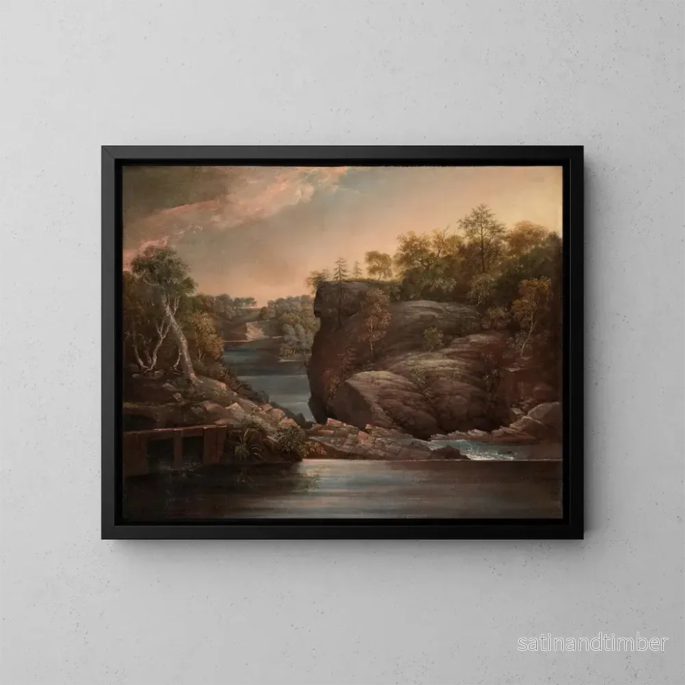 Reproduktion av målningen av Norwich fall eller Yantic-fallen i Norwich – John Trumbull Reproduktion av målningen av Norwich fall eller Yantic-fallen i Norwich – John Trumbull