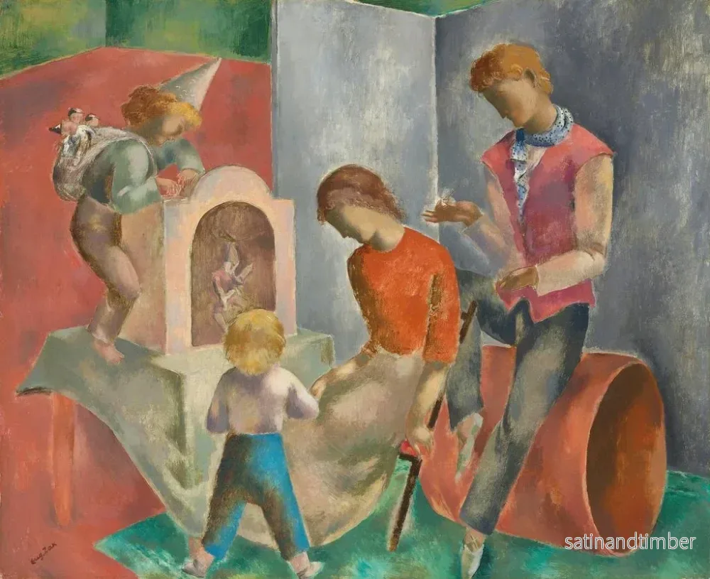 Reproduktion av målningen Les Marionnettes - Eugeniusz Zak - Bild 2