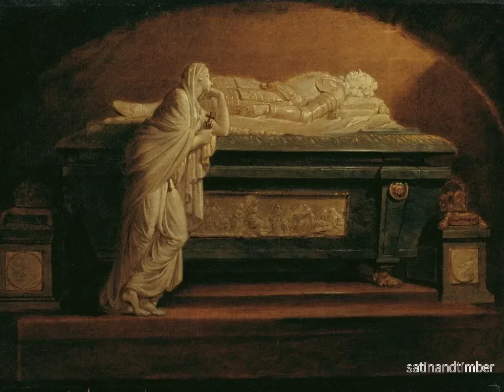 Reproduktion av målningen Le tombeau de l'empereur Léopold II dans l'église des Augustins - Heinrich Friedrich Füger - Bild 2