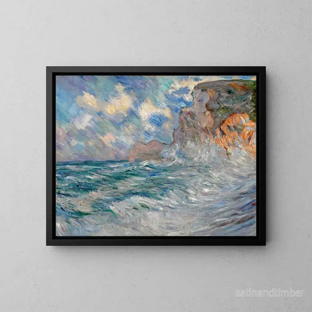 Reproduktion av målningen Falaises à Étretat - Lilla Cabot Perry