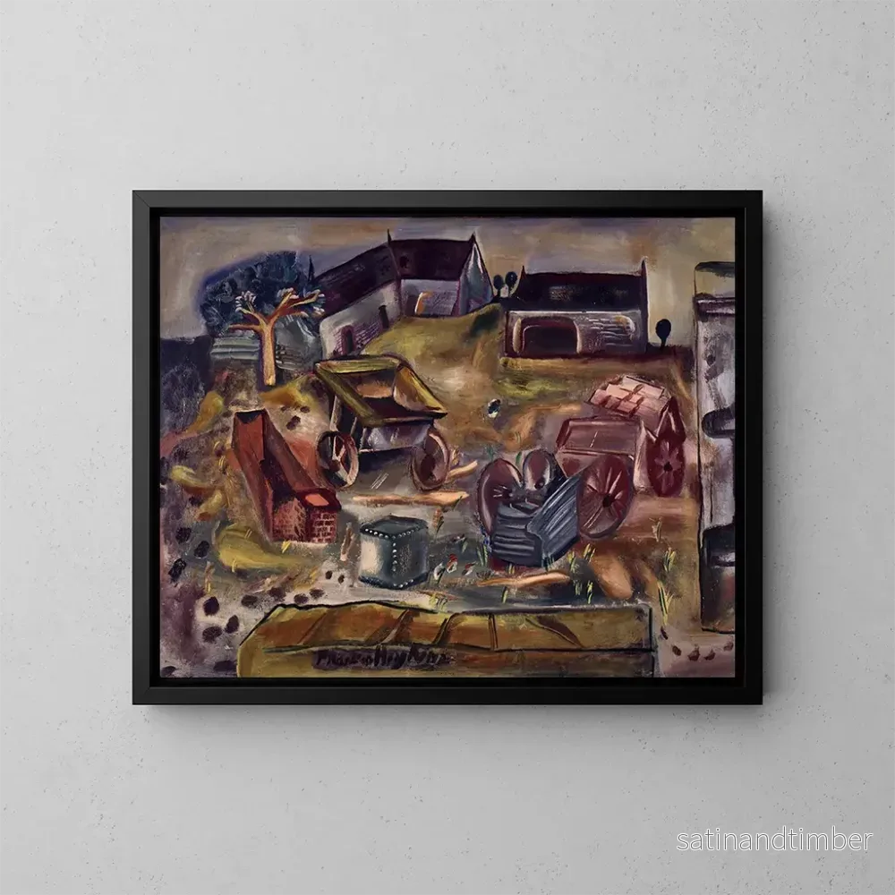 Reproduktion av målningen Carrière de Wiltshire - Frances Hodgkins
