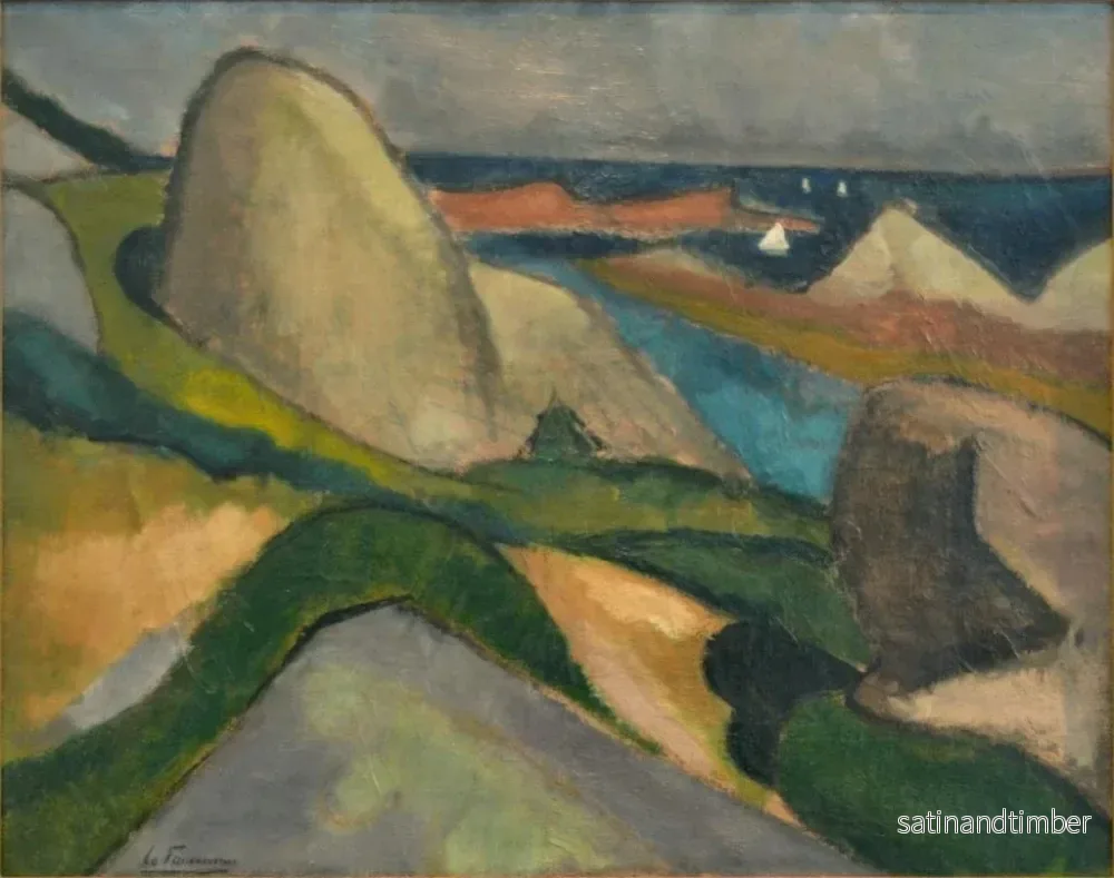 Reproduktion av målningen Ploumanac'h - Henri Victor Gabriel Le Fauconnier - Bild 2