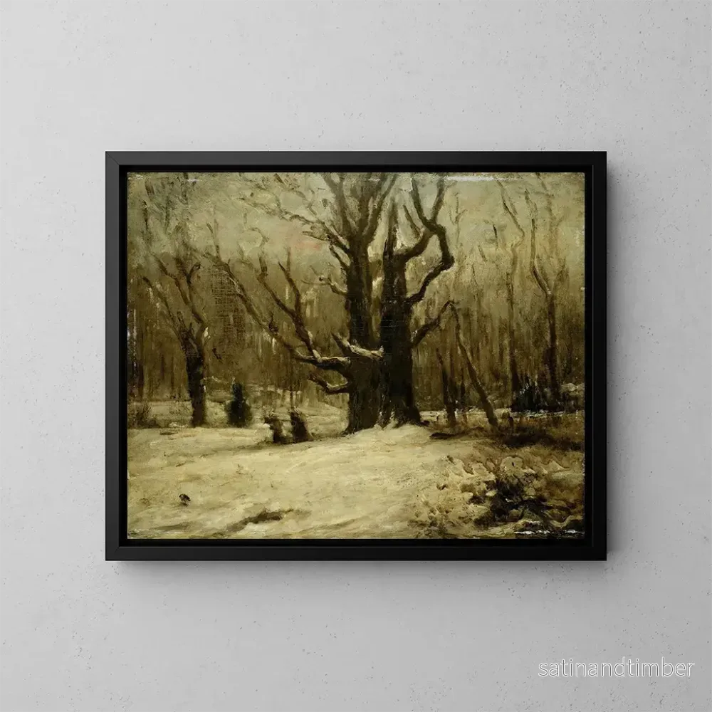 Reproduktion av målningen vinterlandskap - Gustave Courbet