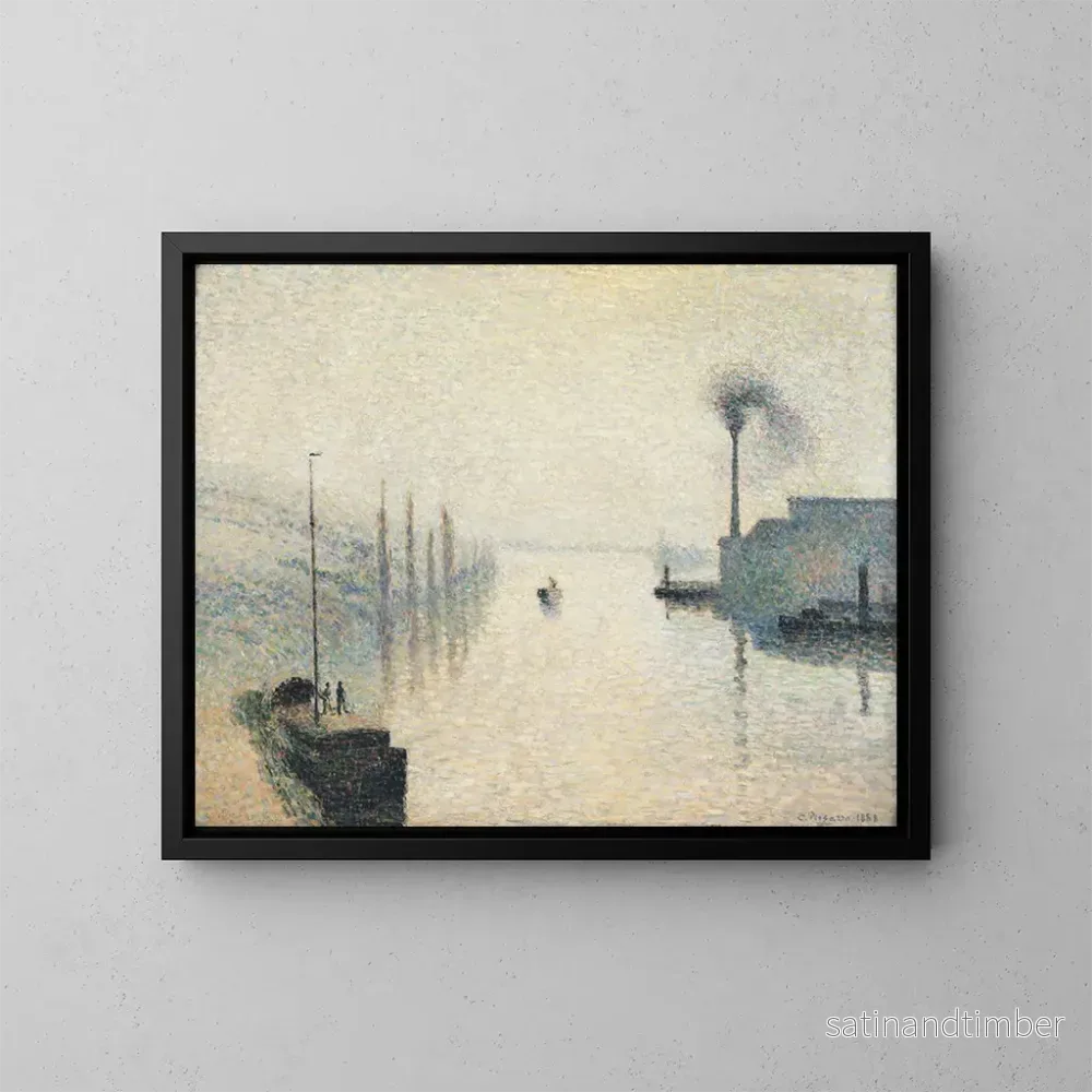 Reproduktion av målningen Le Lacroix à Rouen - Camille Pissarro