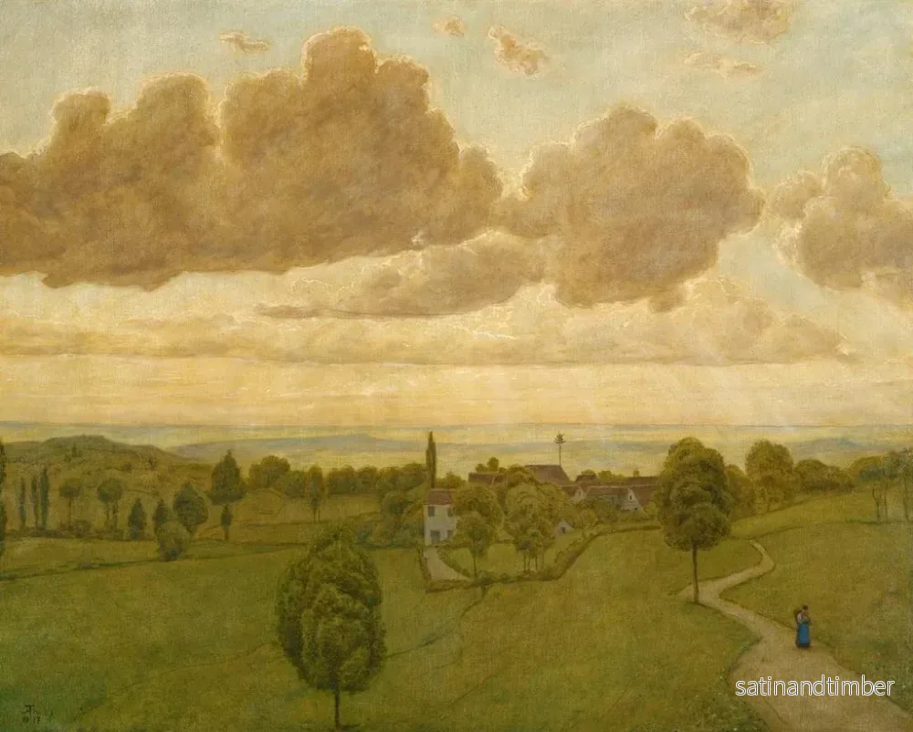 Reproduktion av målningen Landskap - Hans Thoma - Bild 2