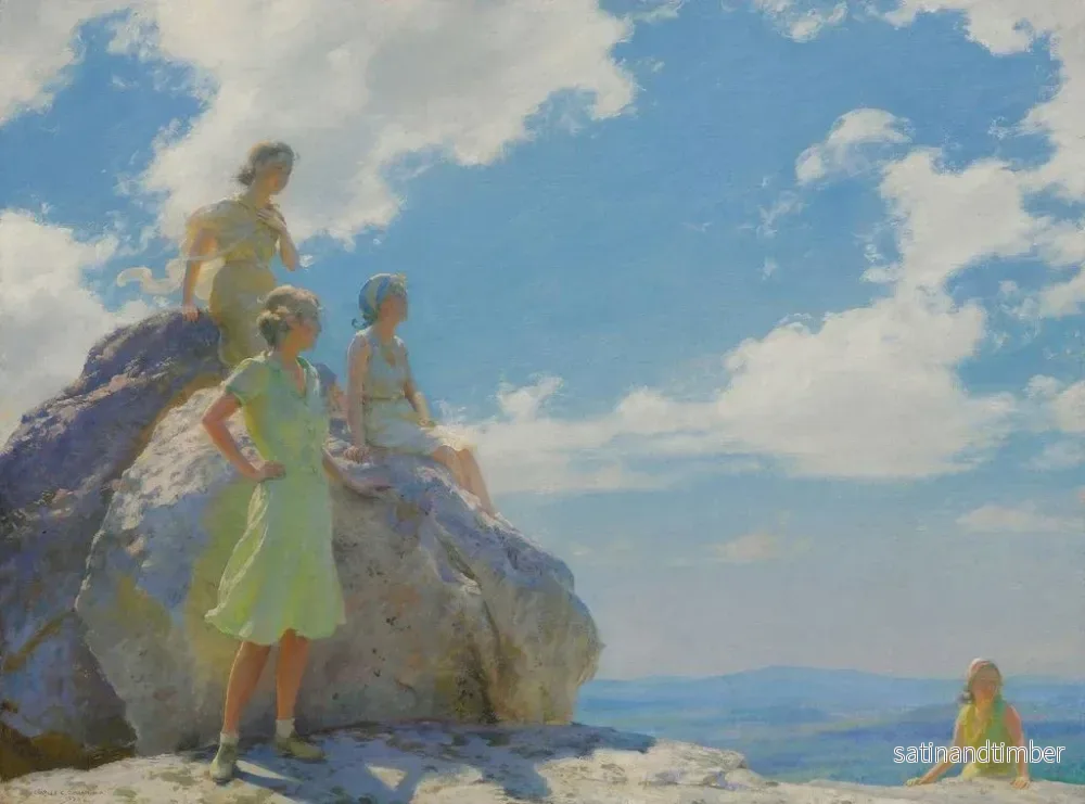 Reproduktion av målningen Rochers des ours - Charles Courtney Curran - Bild 2