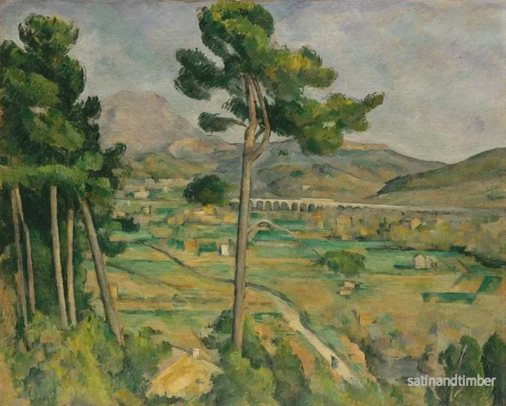 Reproduktion av målningen Mont Sainte-Victoire och viadukten i floddalen Arc - Paul Cézanne - Bild 2