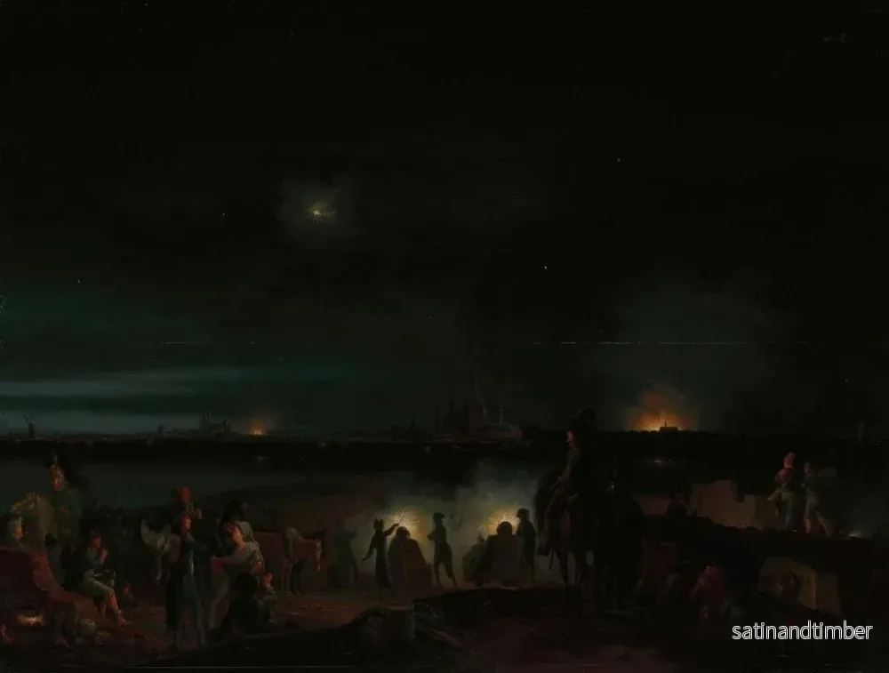 Reproduktion av målningen Le bombardement de s'Hertogenbosch par les Français - Josephus Augustus Knip - Bild 2
