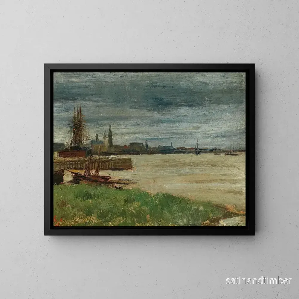 Reproduktion av målningen Antwerpen, floden, Antwerpen hamn - Henri Evenepoel