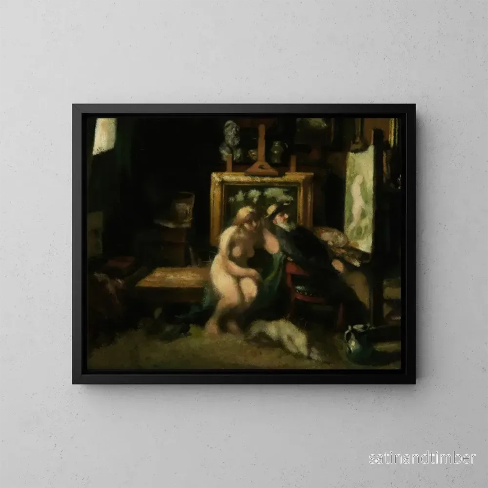 Reproduktion av målningen Le repos de Diane - Jan Stobbaerts
