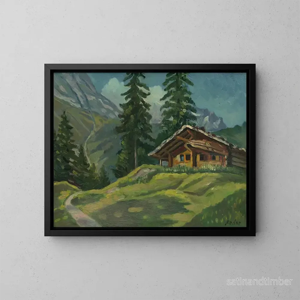 Reproduktion av målningen Landskap av Tatras - Stefan Fodor