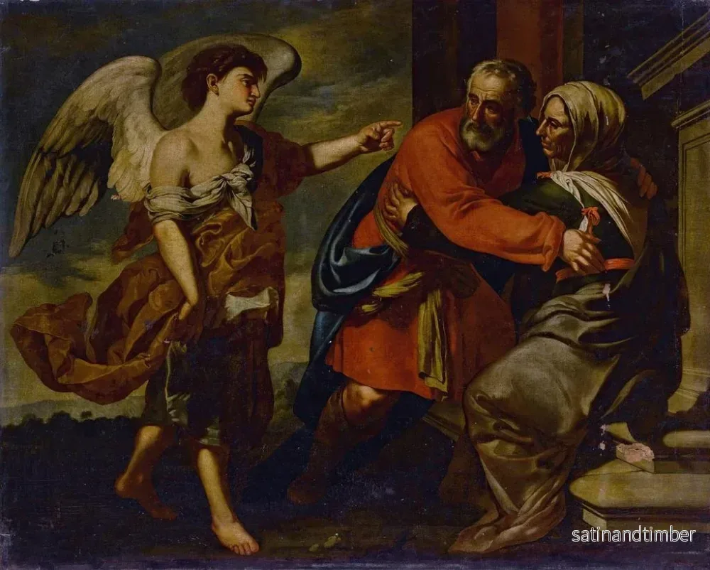 Reproduktion av målningen La rencontre de Zacharie et Élisabeth - Francesco Guarino - Bild 2