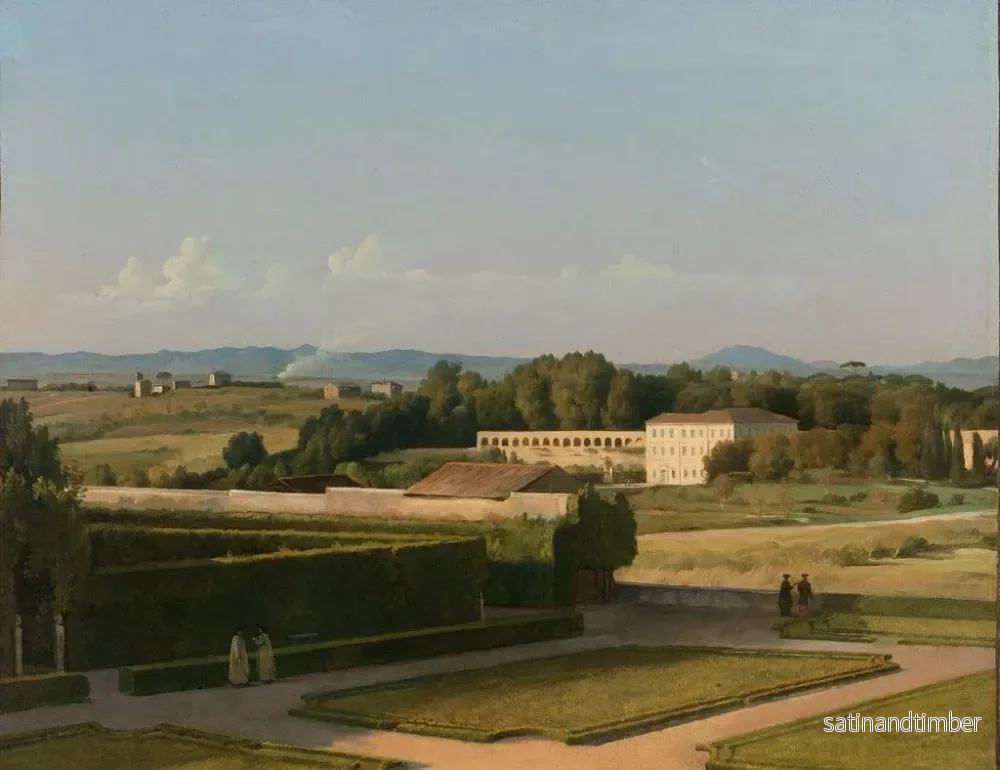 Reproduktion av målningen Vue des jardins de la Villa Médicis - Michel Martin Drolling - Bild 2