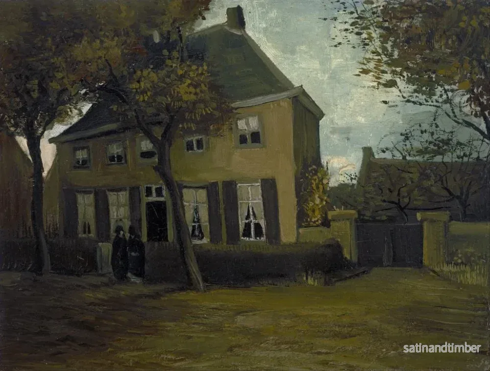 Reproduktion av målningen Le presbytère à Nuenen - Vincent van Gogh - Bild 2