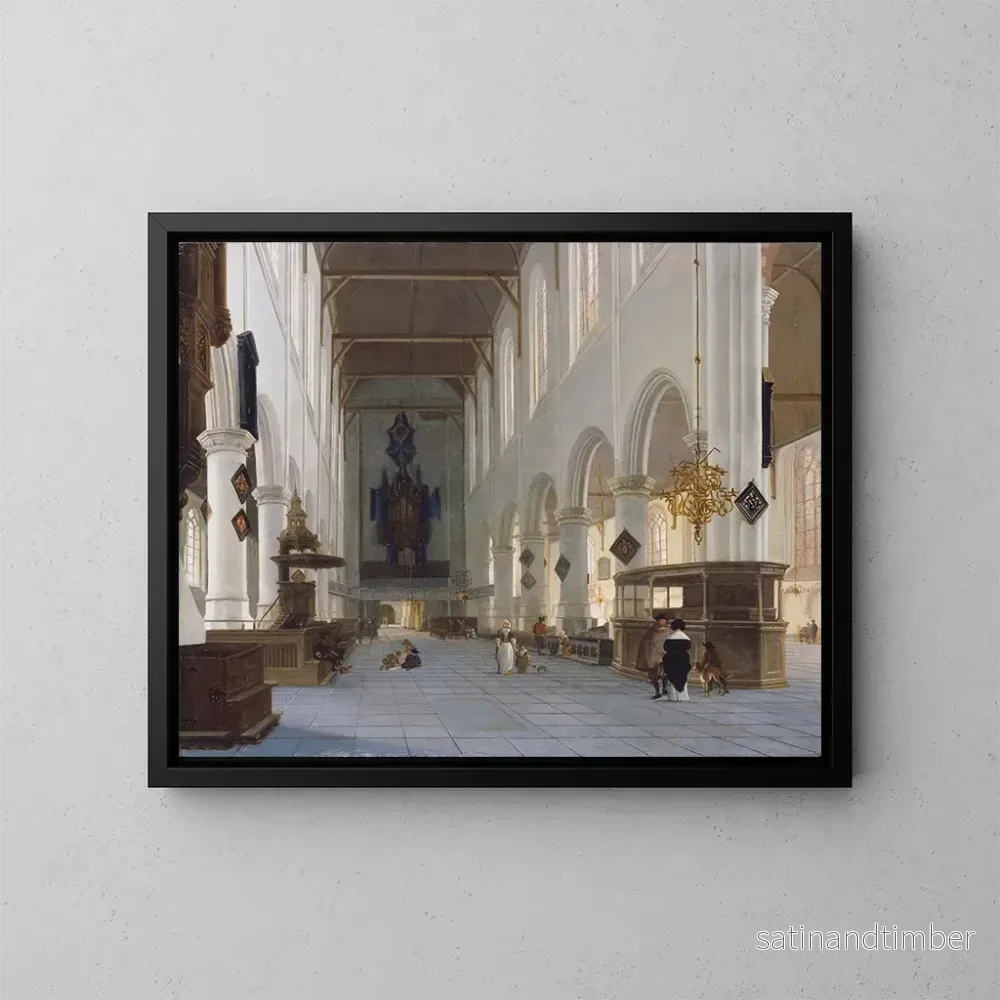 Reproduktion av målningen Notre-Dame-kyrkans interiör i Delft – Hendrick Cornelisz van Vliet Reproduktion av målningen Notre-Dame-kyrkans interiör i Delft – Hendrick Cornelisz van Vliet