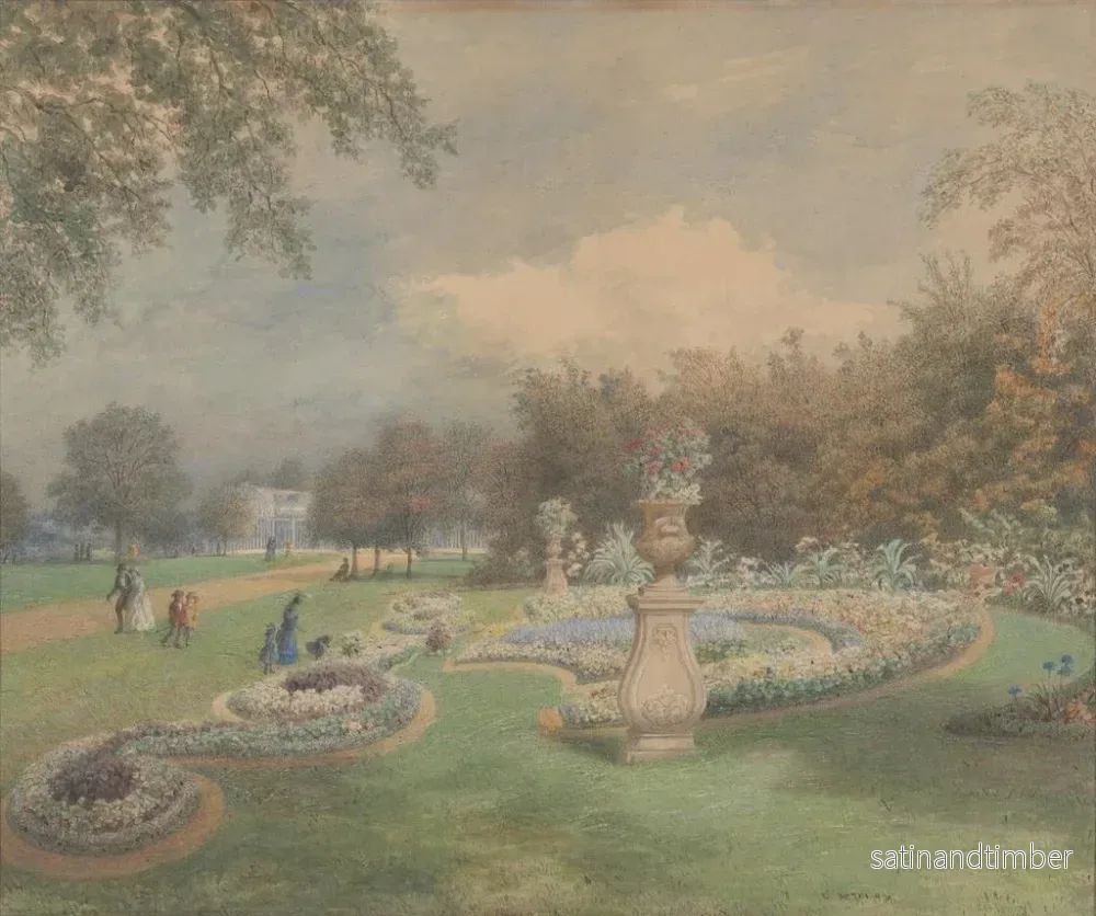 Reproduktion av målningen Parc des Régents - George Harvey - Bild 2