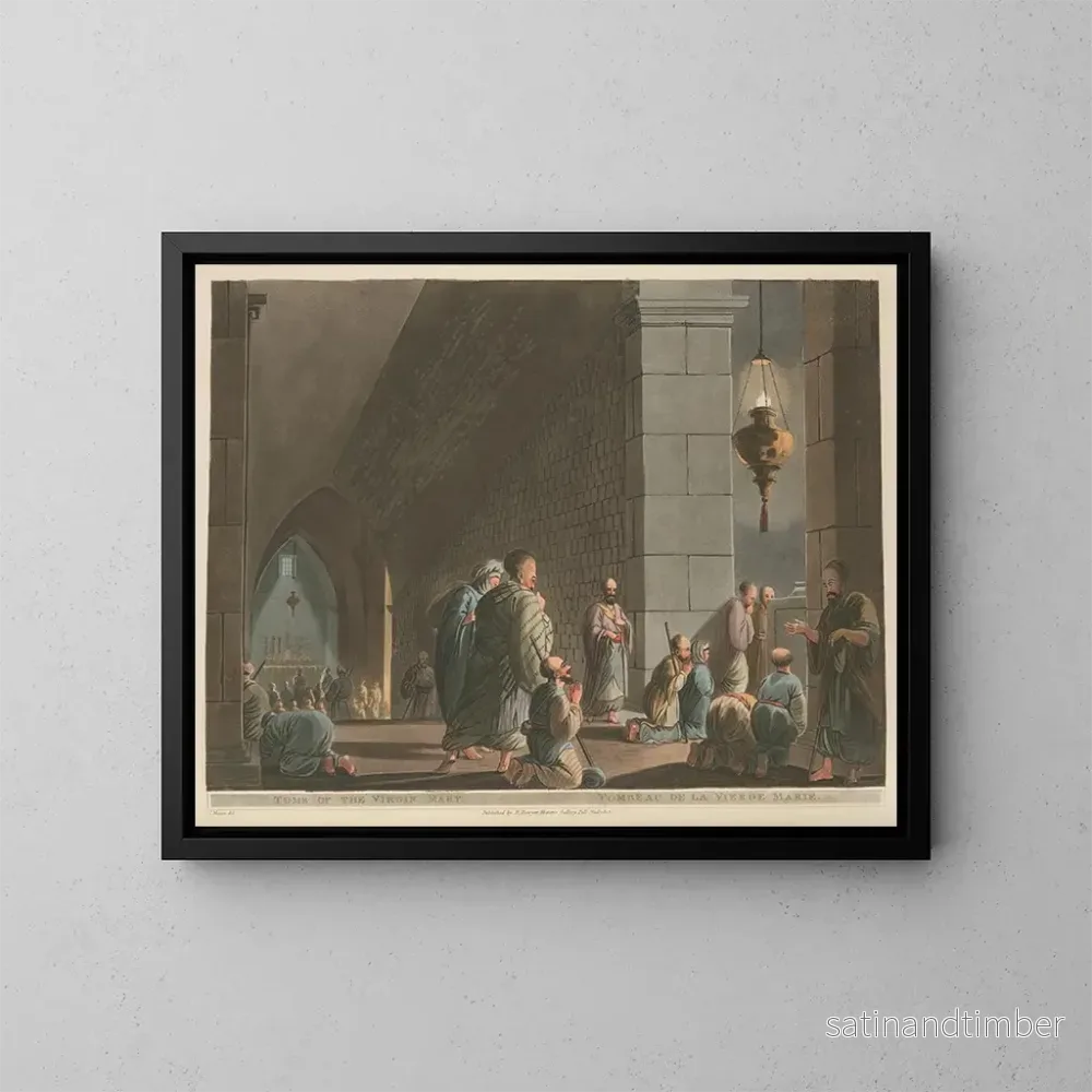 Reproduktion av målningen Tombeau de la Vierge Marie - Luigi Mayer