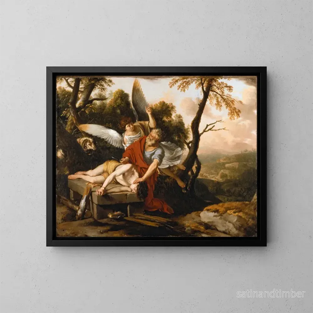 Reproduktion av målningen Le Sacrifice d'Isaac - Laurent de La Hyre