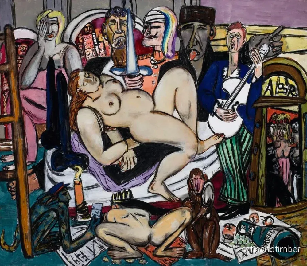 Reproduktion av målningen La ville nocturne - Max Beckmann - Bild 2