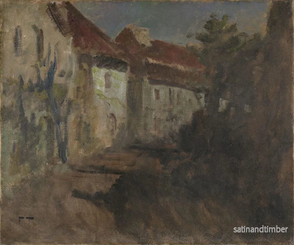 Reproduktion av målningen av månsken i Dieppe - Frits Thaulow - Bild 2