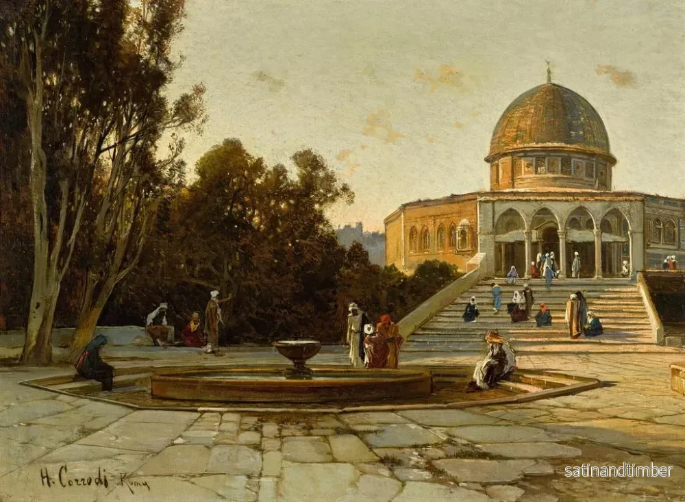 Reproduktion av målningen Le Dôme du Rocher Jerusalem - Hermann David Salomon Corrodi - Bild 2