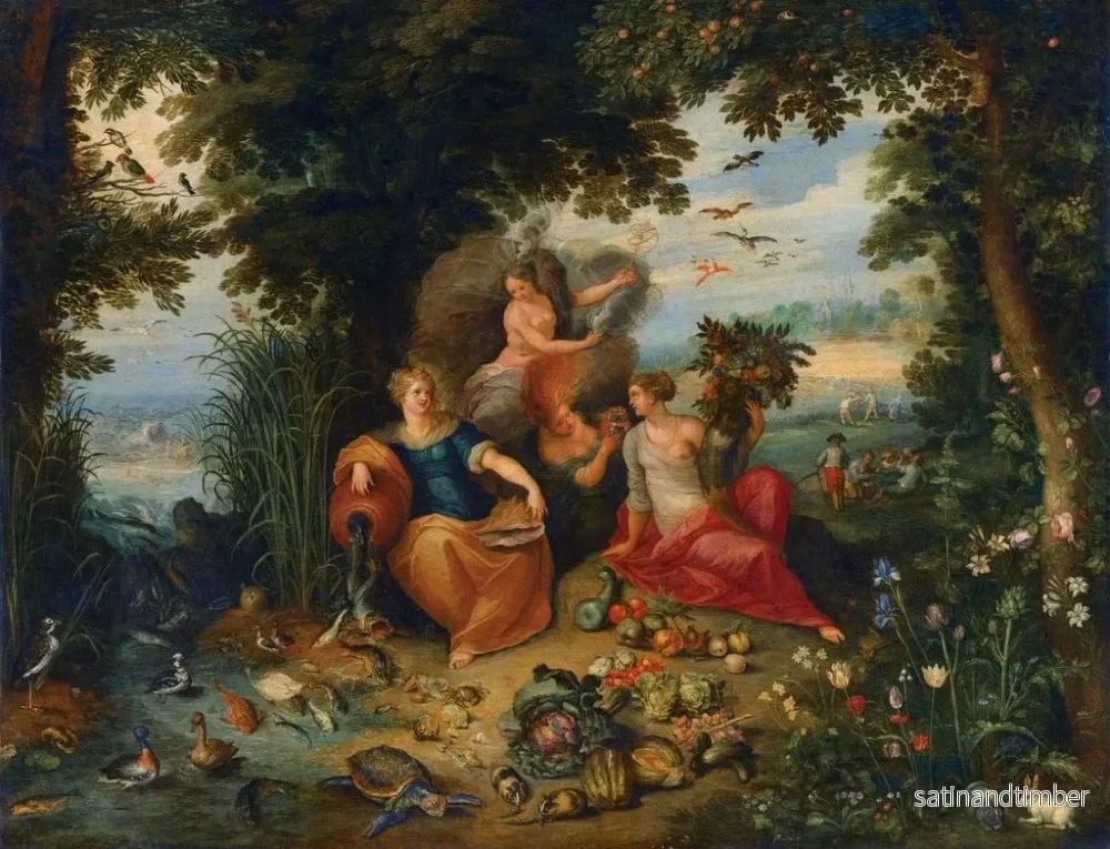 Reproduktion av målningen Allegori av de fyra elementen - Jan Brueghel den yngre - Bild 2
