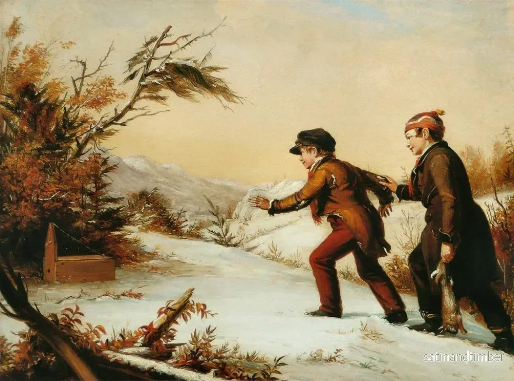 Reproduktion av målningen Le piège se referme - William Sidney Mount - Bild 2