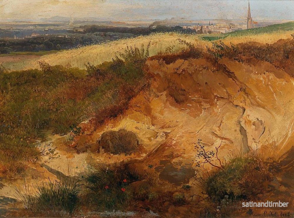 Reproduktion av målningen La Trkenschanze enligt naturen - Heinrich Carl Schubert - Bild 2