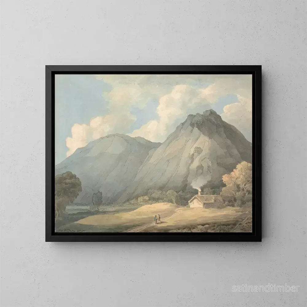 Reproduktion av målningen Craig yr Aderyn nära Llanfihangel-y-Pennant – Francis Towne Reproduktion av målningen Craig yr Aderyn nära Llanfihangel-y-Pennant – Francis Towne