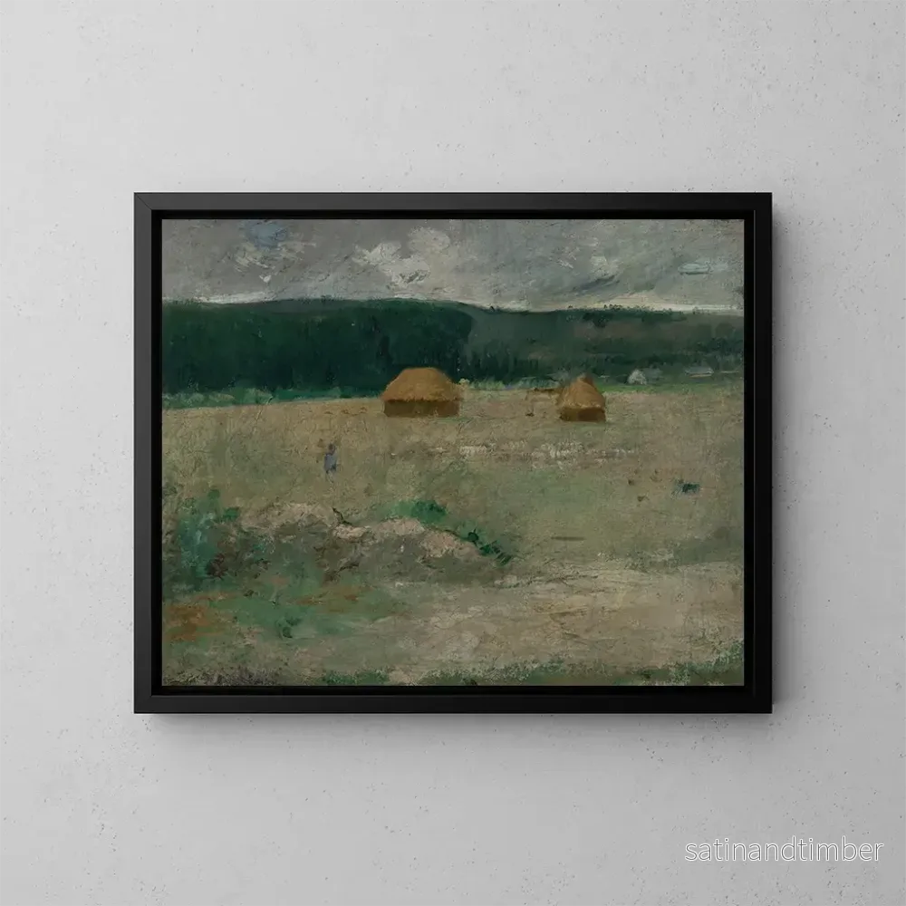 Reproduktion av målningen Ferme de Giverny - Theodore Wendel