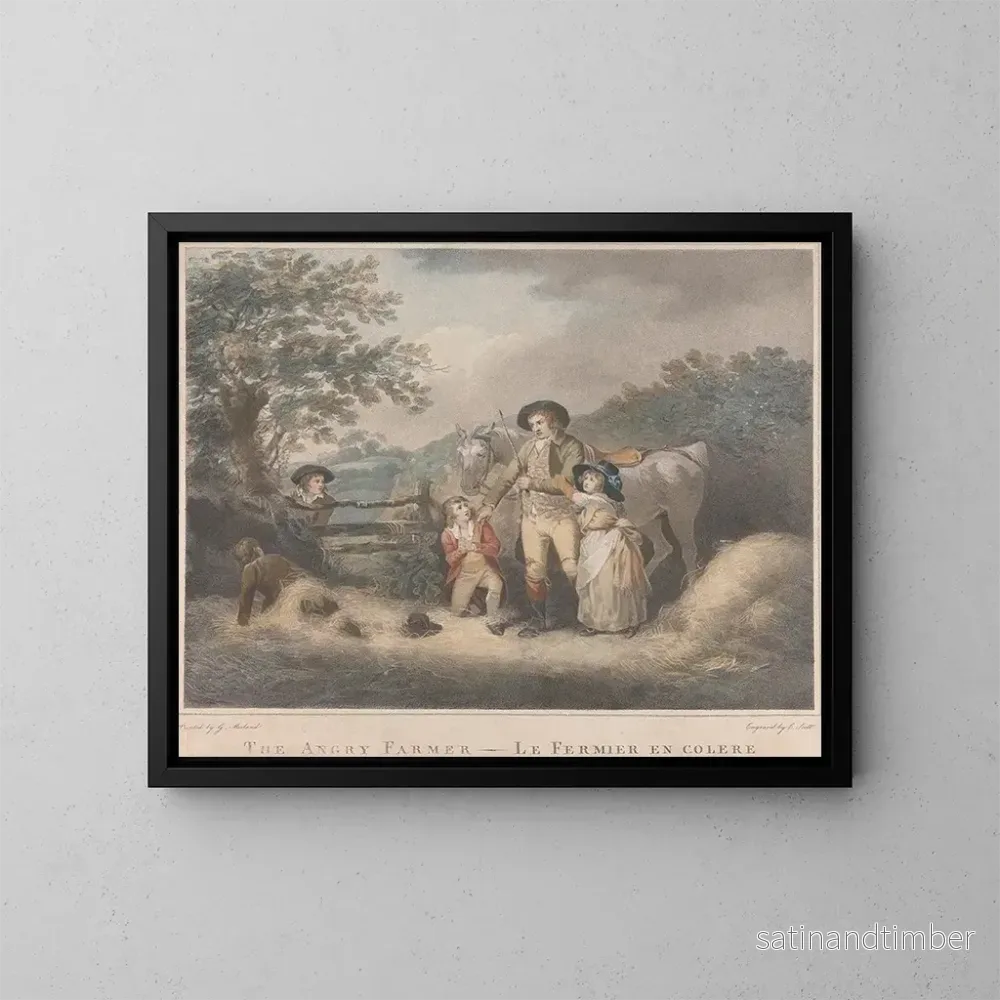 Reproduktion av målningen Den arga bonde - George Morland